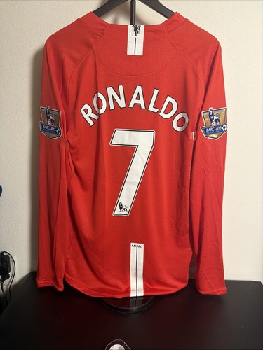 Nike Manchester United Cristiano Ronaldo #7 Long Sleeve Soccer Jersey Large