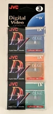 JVC 3 Mini Digital Video Cassettes SP 60 min.  LP 90 min. Color Collection