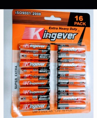 Kingever Battery AA- 1.5V 16Pk