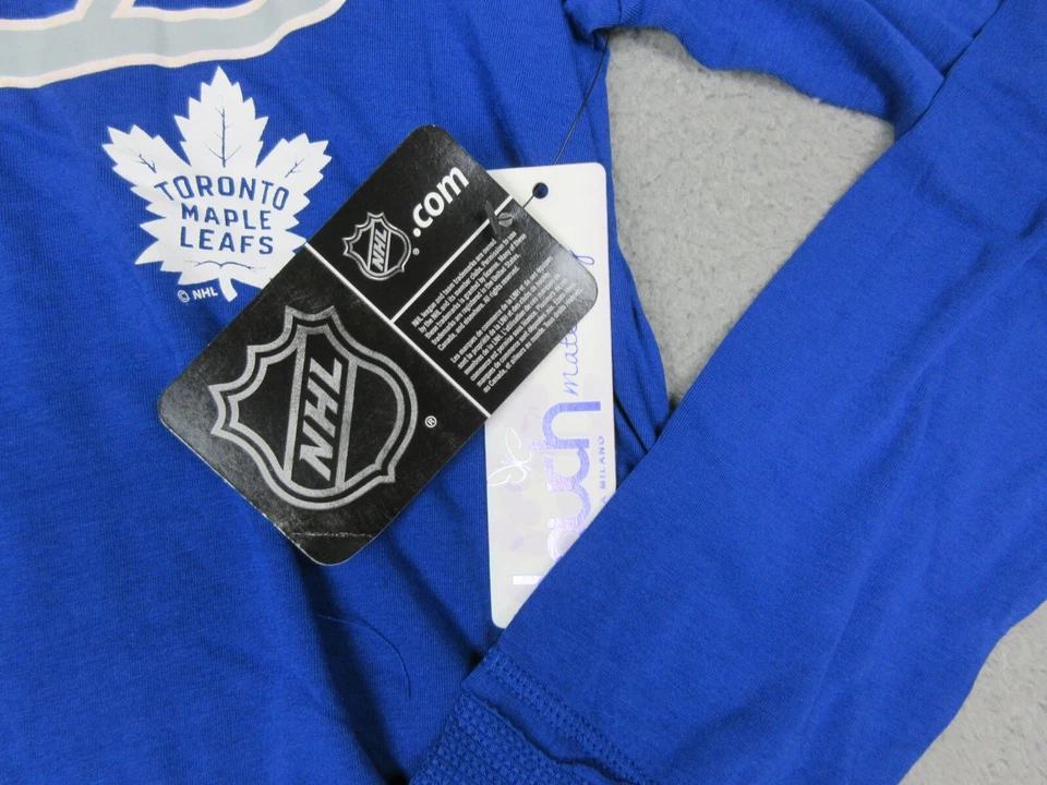 Toronto Maple Leafs Shirt Womens Large Blue Logo Maternity NHL Hockey - Image 4 of 4