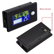 10-100V LCD Color Screen Lead-Acid Lithium Voltmeter Battery Capacity Indicator