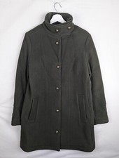 Armor Lux Womens Green Trench Coat Jacket - Small 38 - Wool Rrp £239