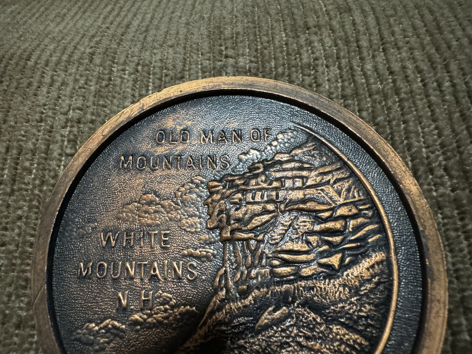 Large Rare 3” Indian Head New Hampshire Token-Old Man Of The Mountain