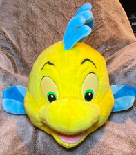 Vintage MATTEL 24 Large Jumbo Disney LITTLE MERMAID FLOUNDER PLUSH Fish Stuffed