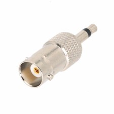 FM Radio antenna Adapter BNC female to 3.5mm 1/8" mini-jack male mono TS camera