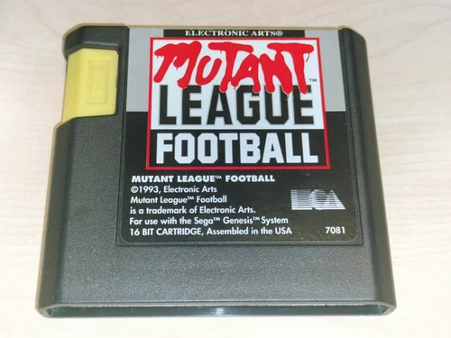 Mutant League Football Sega Genesis vintage classic original game cartridge
