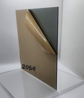 Acrylic Plexiglass Sheet-1/8'' thick-Light Gray Smoke Transparent #2064-12'' x 24''