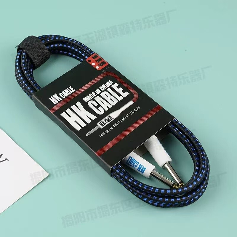 HK electric guitar cable Bass Tin plated copper core 3meters Port 6.5mm