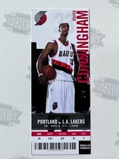 2011 Los Angeles Lakers at Trail Blazers Ticket 4/8/11 Kobe Bryant 24 Points