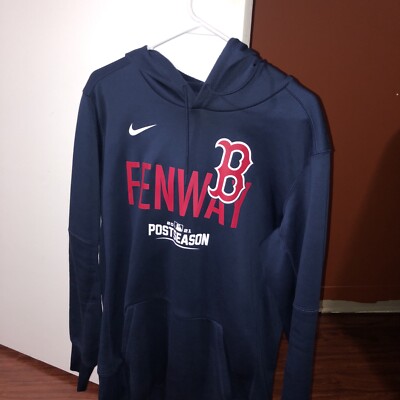 MLB Nike Boston Red Sox Fenway 2021 Postseason Hoodie Mens M Blue  Sweatshirt