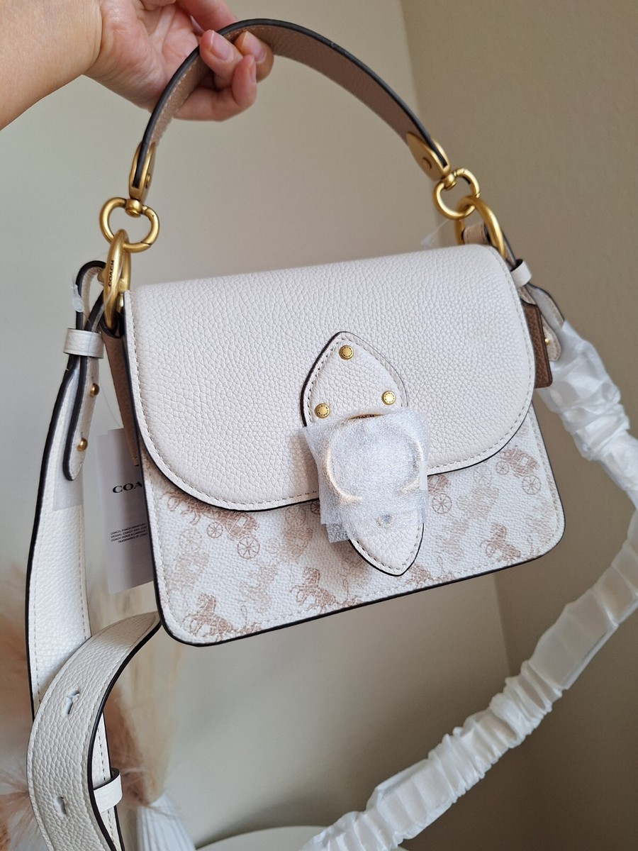 NWT Coach Beat Shoulder Bag 18 With Horse And Carriage Print 4603