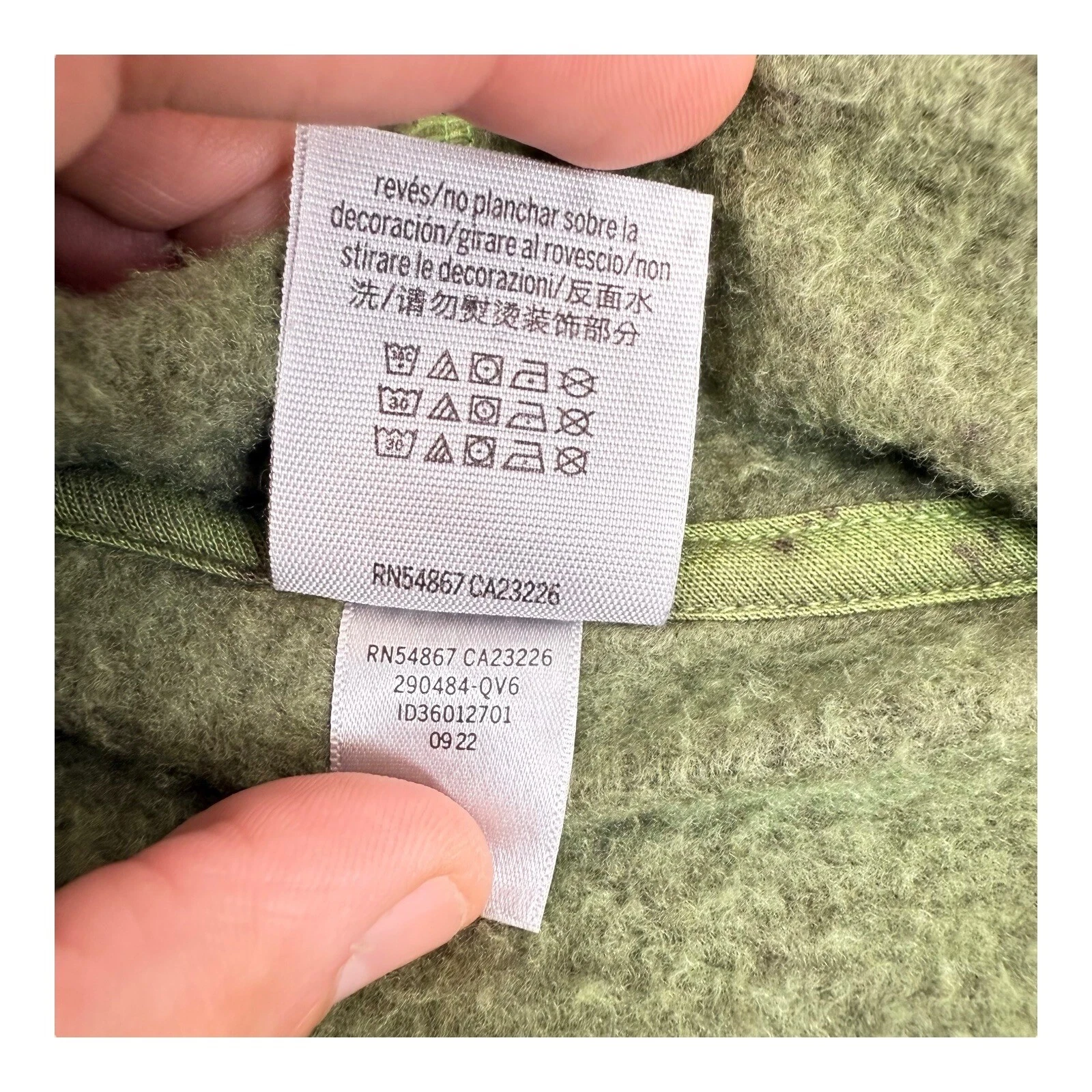 UNDERCOVER Felpa con cappuccio ROSA Victoria's Secret pullover stampa grafica grunge punk tinta verde S