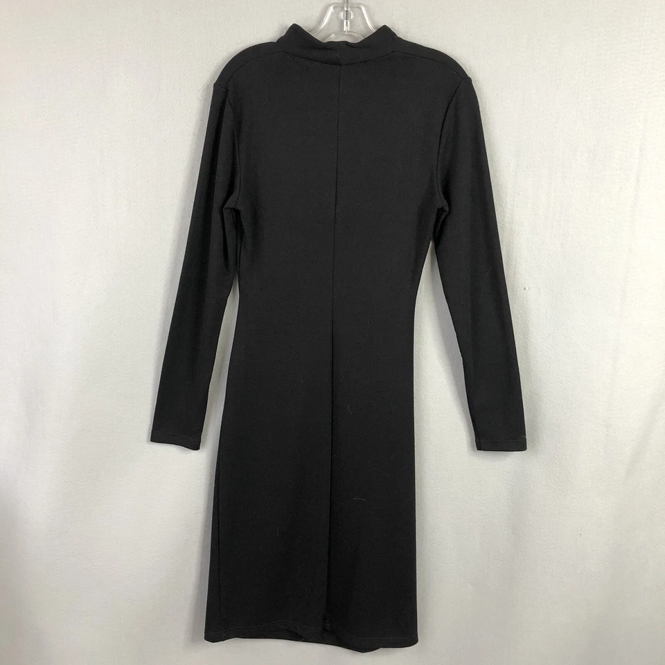 Vestido Shape FX by Spiegel para mujer pequeño negro elástico ceñido al cuerpo acanalado clásico Foto 2 de 4