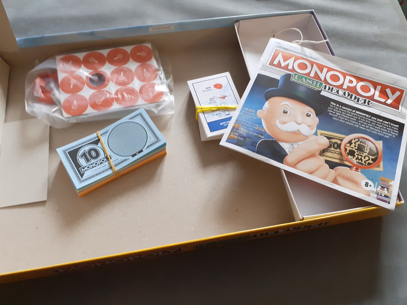 Monopoly Cash Decoder Board Game 8+ Hasbro Complete eBay