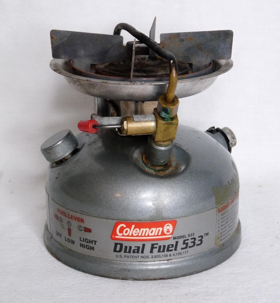 Coleman 533 Sportster II DUAL FUEL Single Burner Camping Stove WITH CASE 08/95 eBay