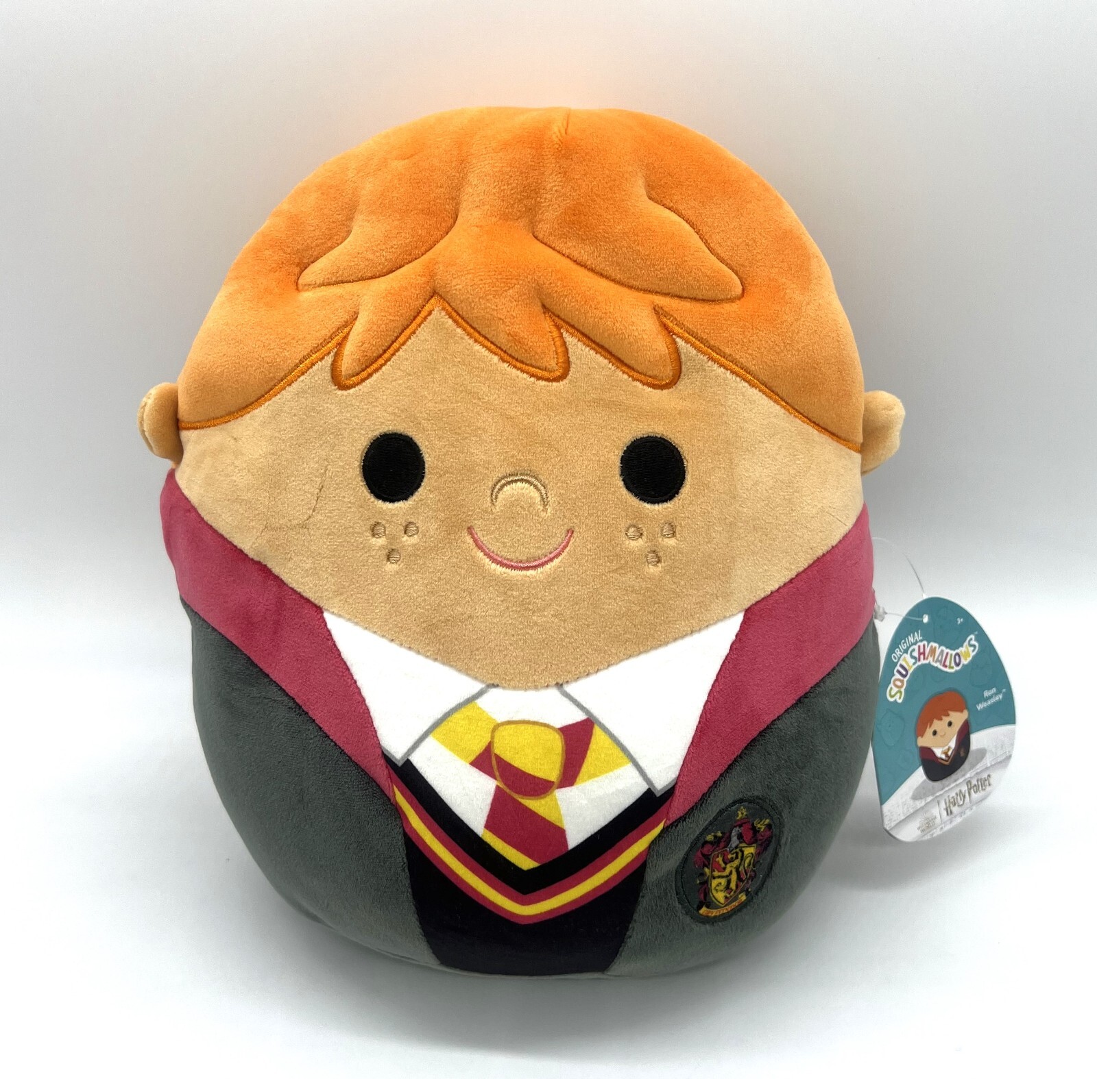 Peluche Squishmallow Kellytoy Harry Potter 8" Ron Weasley Nuevo con Etiqueta