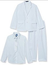 Nautica Boys toddler 4-Piece Tuxedo Set with Dress Shirt, shoes size 3 18m suit