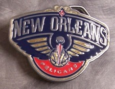 NBA Pewter Belt Buckle New Orleans Pelicans NEW