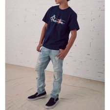 Tilly  s Boys Youth Mid Rise RSQ Super Skinny Distressed Jeans 12 Light Wash L003