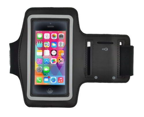 Pulsera deportiva de neopreno SXP + bolsa velcro negro para Apple iPod touch 5G - Imagen 1 de 6