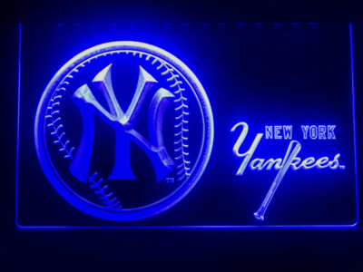 Yankees Baseball New York team logo LED Neon Sign bar décor size