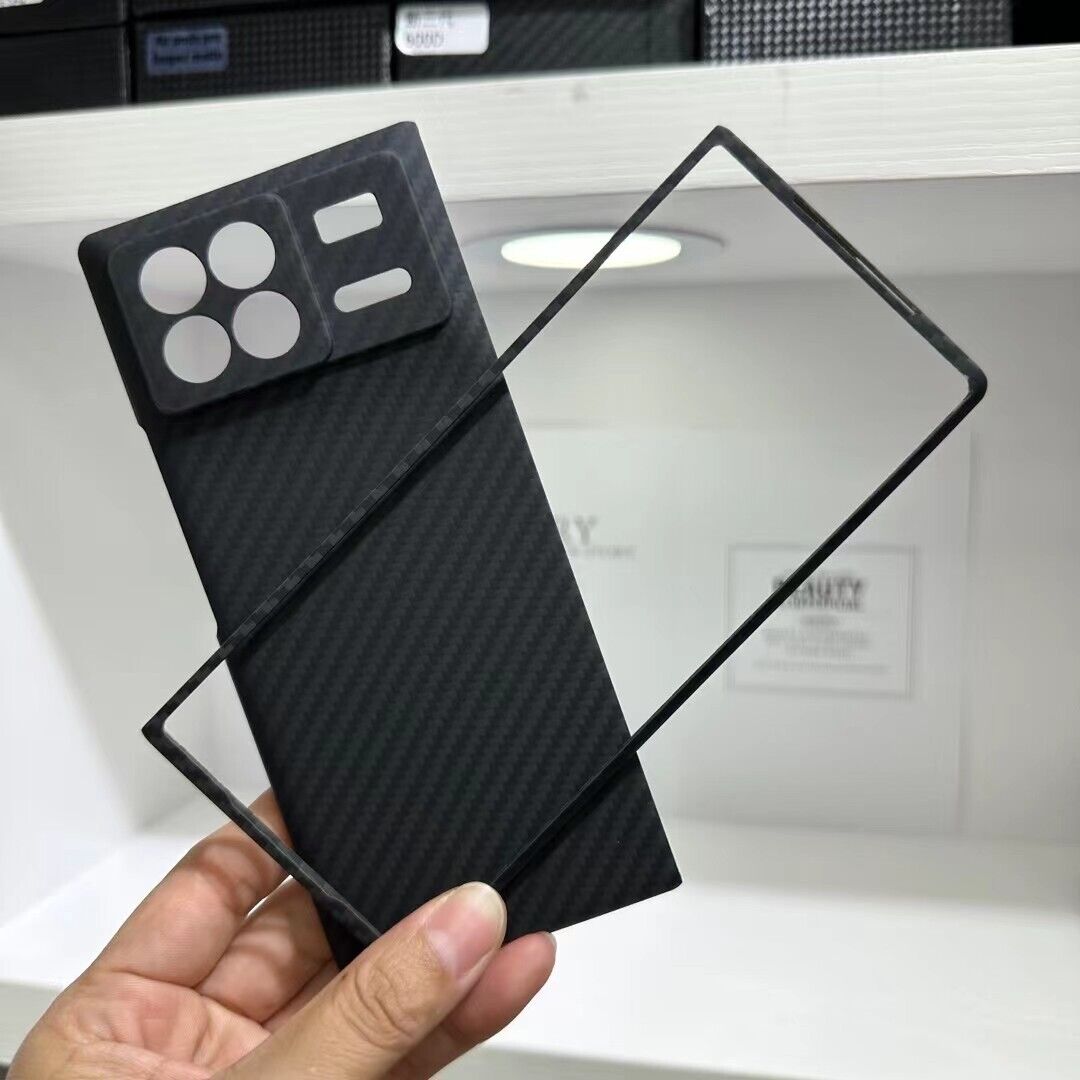  FZYM Carbon Fibers Case for Xiaomi 12S Ultra,Black