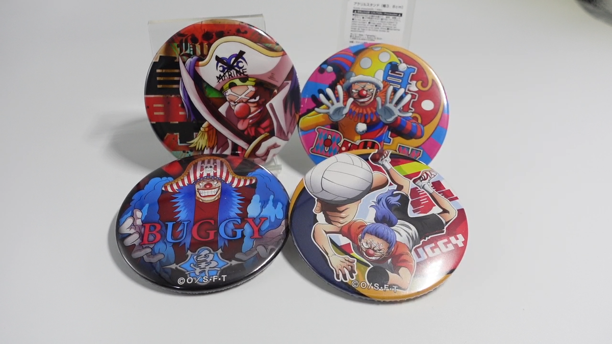 サウンズオブアース CANバッジ 25点 One Piece Buggy Can Badge Set of 4 Senior Can Badge Mugiwara Store