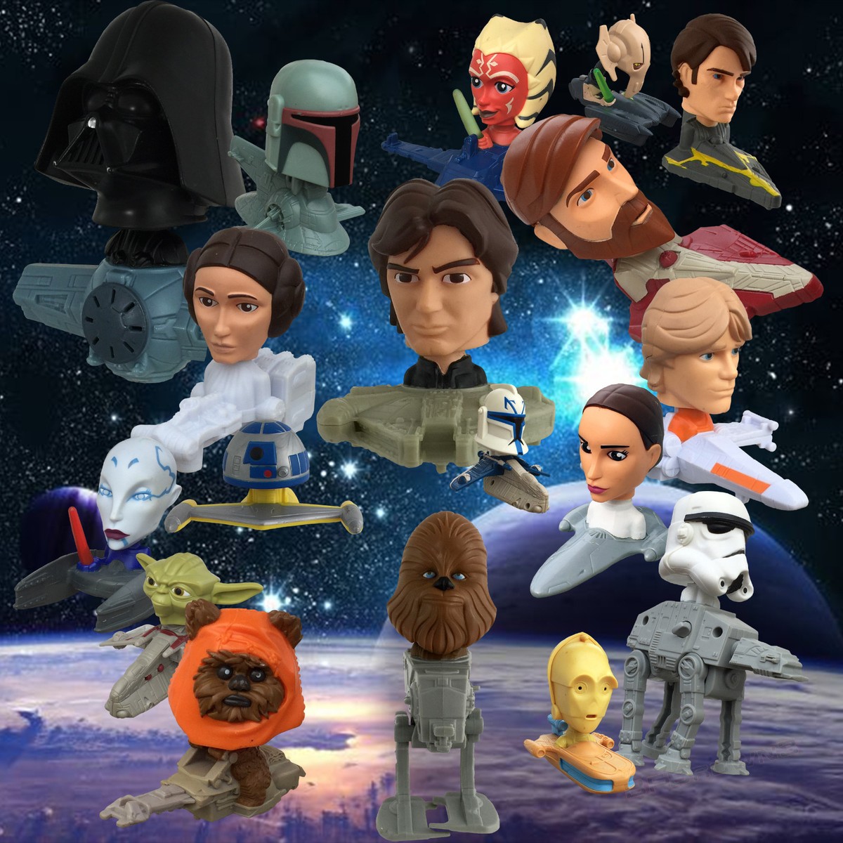 McDonalds 2008 STAR WARS: The Clone Wars 18-pc Happy Meal Set