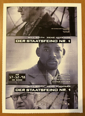 Der Staatsfeind Nr. 1 -Filmkarte Filmplakatkarte Cinema- Will Smith Gene Hackman
