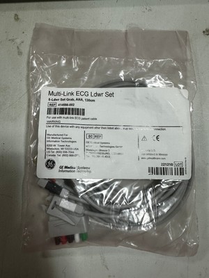 GE Multi Link ECG 5 Leadwire Grabber Set 414556-002 NEW