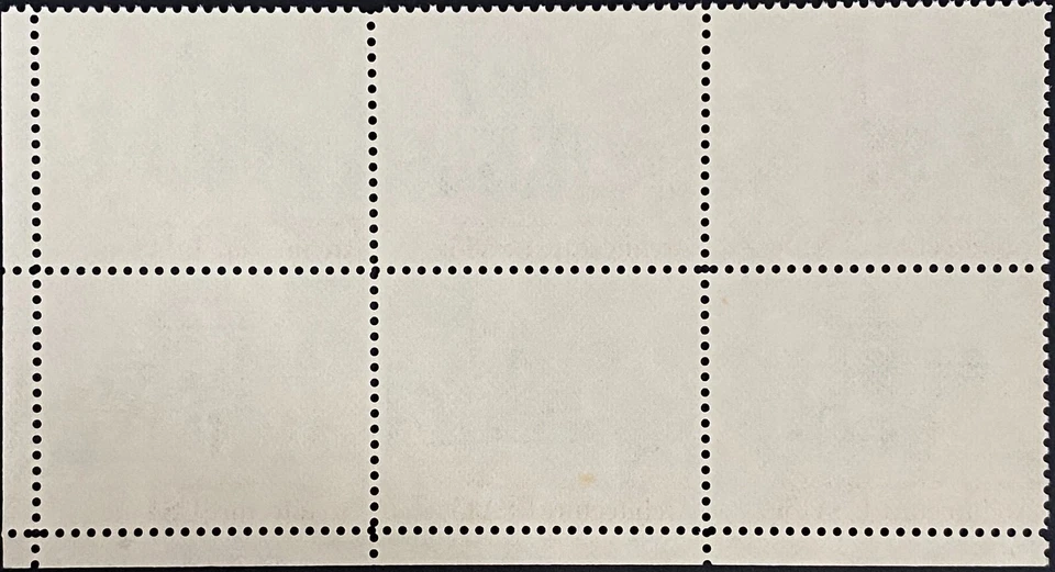 Scott US 1841a (1838-1841): US Architecture, Block of 6, MNH OG, FREE Shipping! - Image 2 of 2