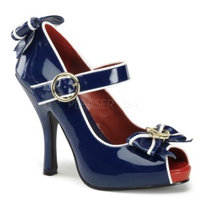 navy blue mary jane heels