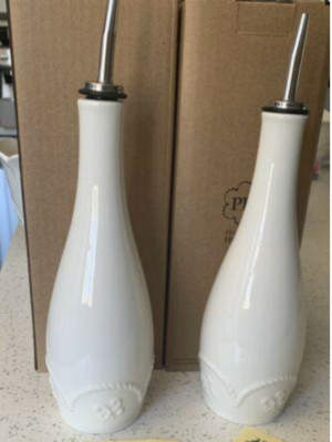 Princess House Marbella  Oil & Vinegar Cruet 3284 Set 2