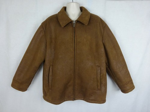 Faux Suede Sherpa Lined Full Zip Jacket 