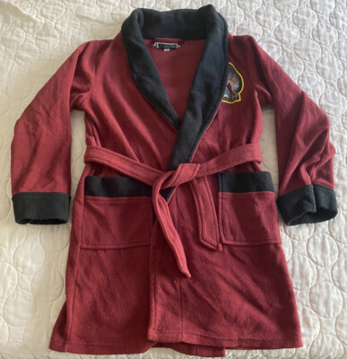 Youth Boys Iron Man Solid Maroon Robe Size S Australia