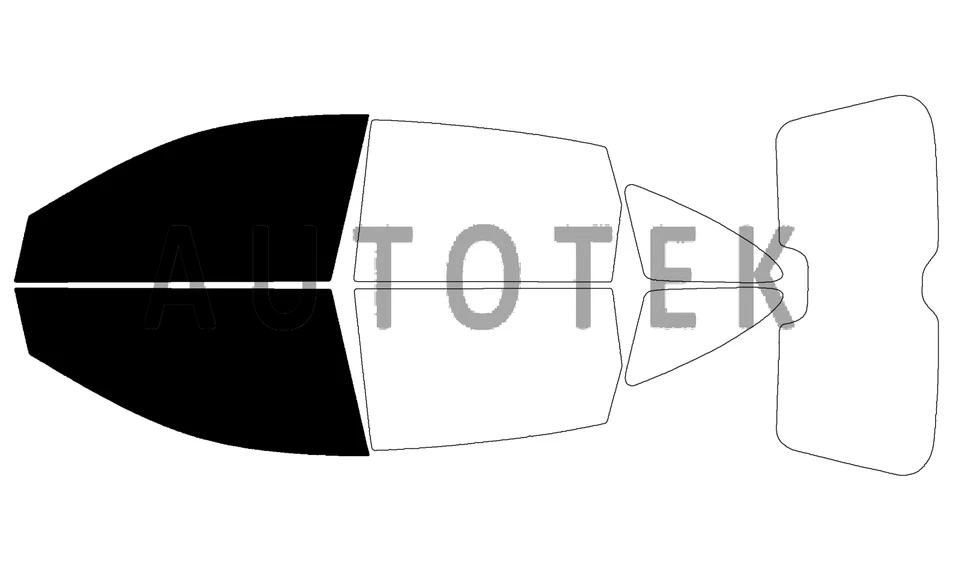 Película precortada ventanas delanteras de dos puertas cualquier tono para Honda CR-V 2007-2011 Foto 2 de 4