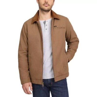 Wrangler Man's Canavas Work Jacket, Brown, Size M | eBay