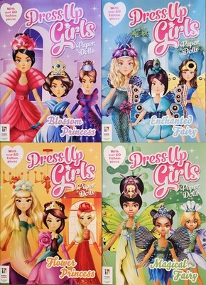 4 Books Dress-Up Paper Dolls Uncut Contemporary 10  Dolls 8 Pages For Each Doll