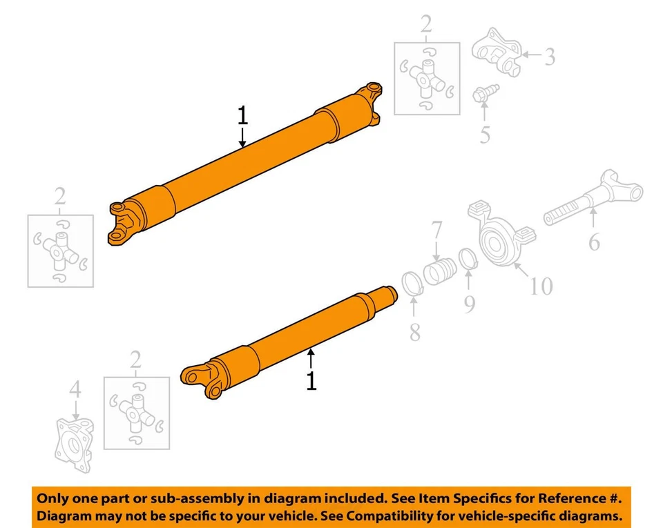 Se adapta a 18-21 Ford Expedition 4x4 3.5 eje de transmisión trasero 122.5" WB 8.8" anillo engranaje OEM Foto 4 de 4