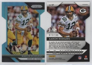 2018 Panini Prizm Light Blue Prizm /199 Aaron Rodgers #127
