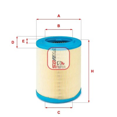 Luftfilter Filtereinsatz S 7606 A SOFIMA für ALFA ROMEO 159 159 Sportwagon BRERA
