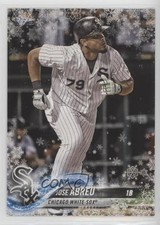 2018 Topps Holiday WalMart Mega Box Metallic Snowflake Jose Abreu #HMW147 02v3