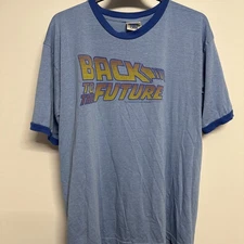 Thunder Creek Back To The Future T Shirt  Blue Short Sleeve 