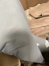 Italian Leather Ice Gray Color 50 Square Feet Full Grain