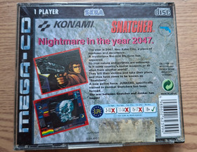 Snatcher Sega Mega CD game complete. Extremely rare (Pal)