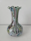 11 Inch Bizantino Vintage Murano Glass Tutti Frutti Vase By AVEM