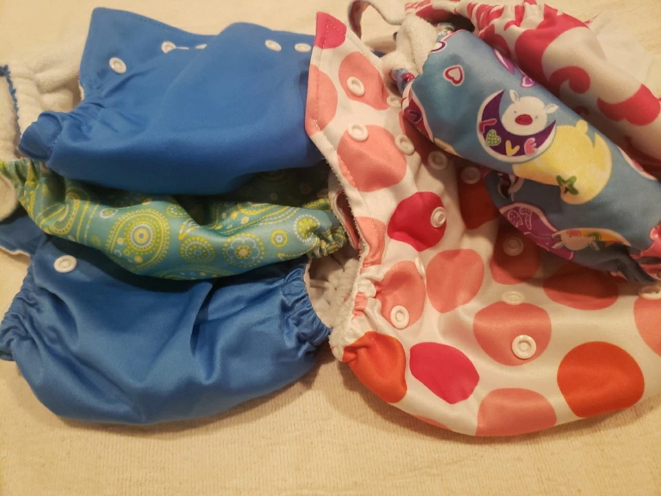 Lote de 6 pañales de tela marcas mixtas (B) Foto 4 de 4