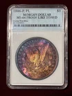 1886 Morgan Silver Dollar $1 64 Proof Like High Grade Coin!!! Beautiful Toning