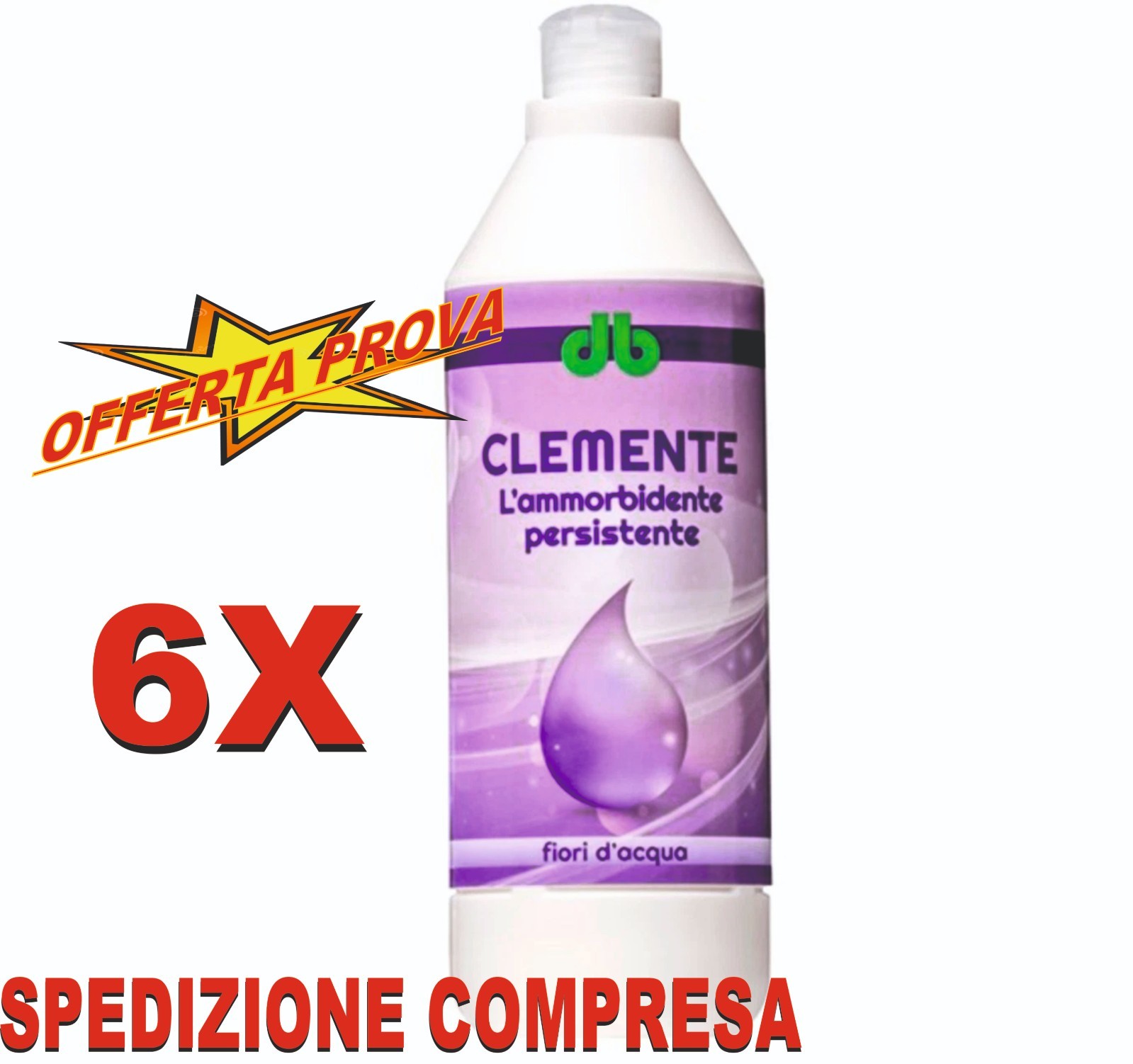 Ammorbidente Professionale Clemente 1L Concentrato Fiori d'Acqua