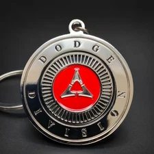 Dodge Vtg Keychain Metal Emblem RAM Charger Challenger Hellcat Viper Mopar Gift